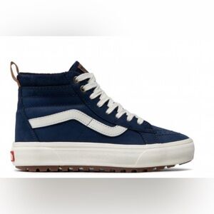 Vans High-Top Sneakers - Navy and White